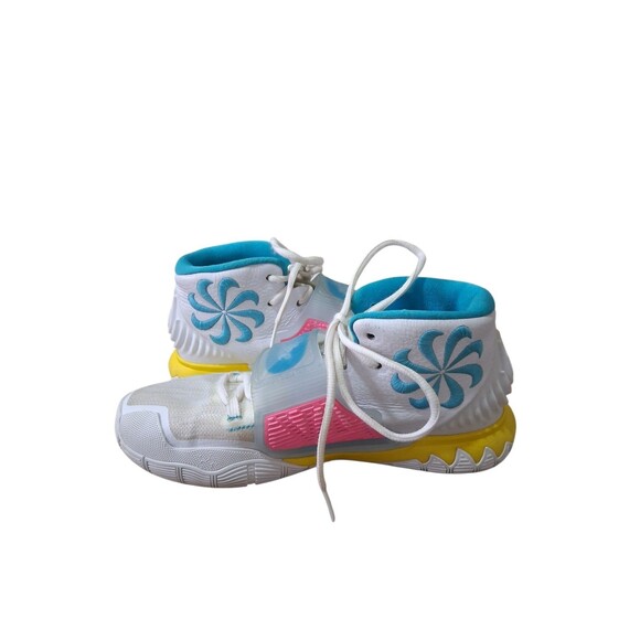 Nike Kyrie 6 Size 6.5 Youth Neon Graffitti Basketball Sneaker Shoes BQ5599-101 - Picture 5 of 8